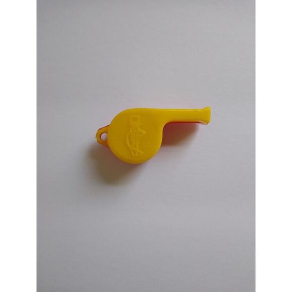 Mr Peanut Whistle Vintage 1950s Hard Plastic Embossed Planters Red & Yellow - Picture 3 of 4